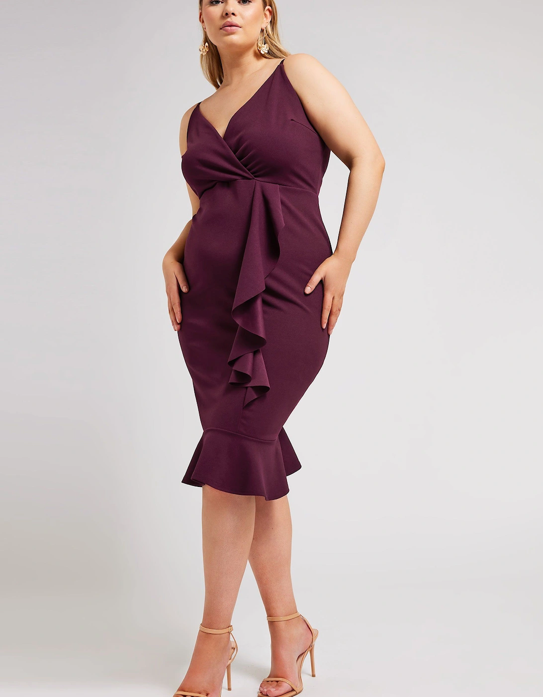 Ruffle Wrap Dress, 2 of 1