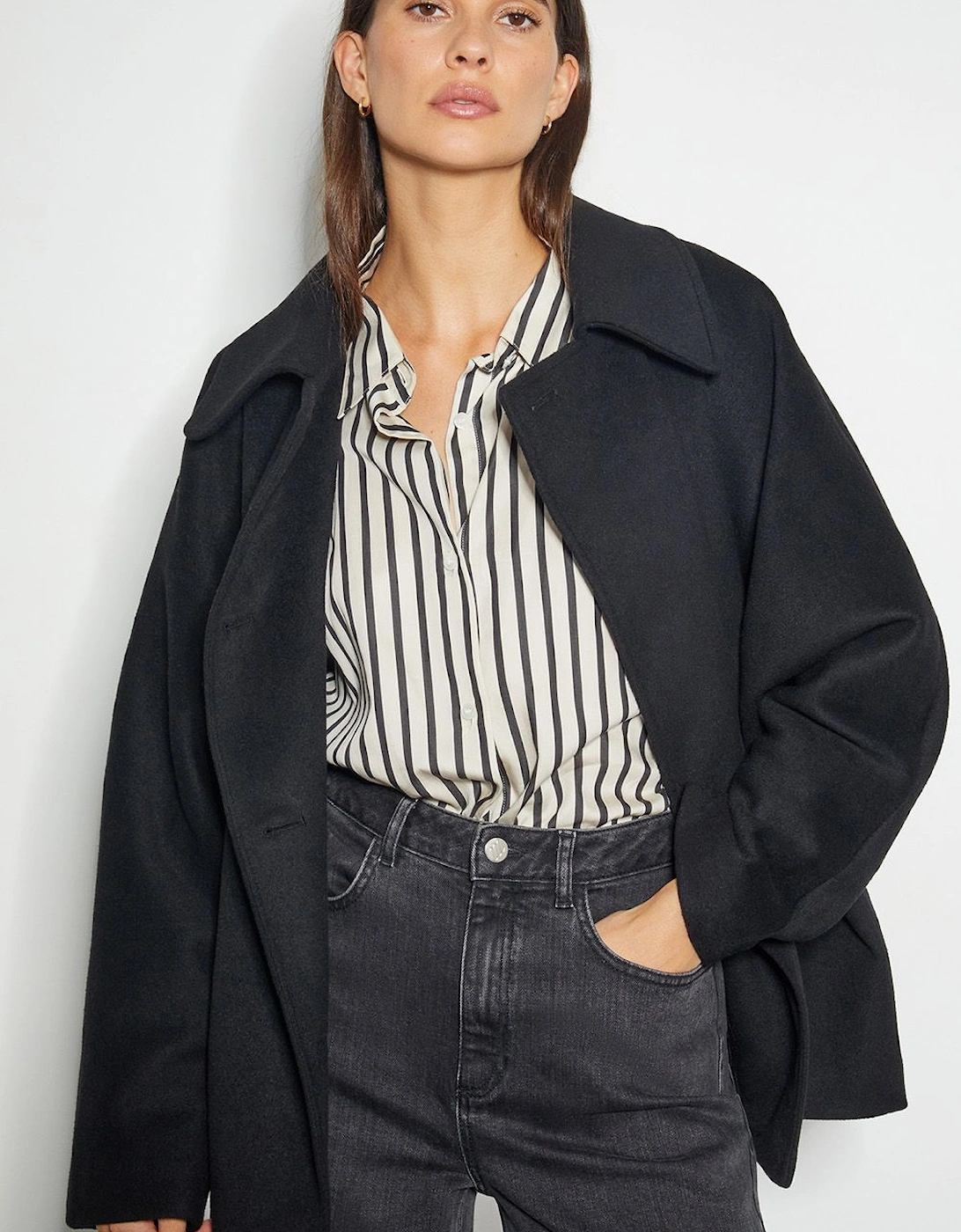 Didi Dolman Sleeve Coat Black, 2 of 1