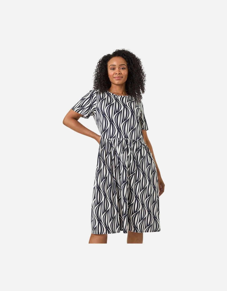 Petite Geometric Pocket Dress