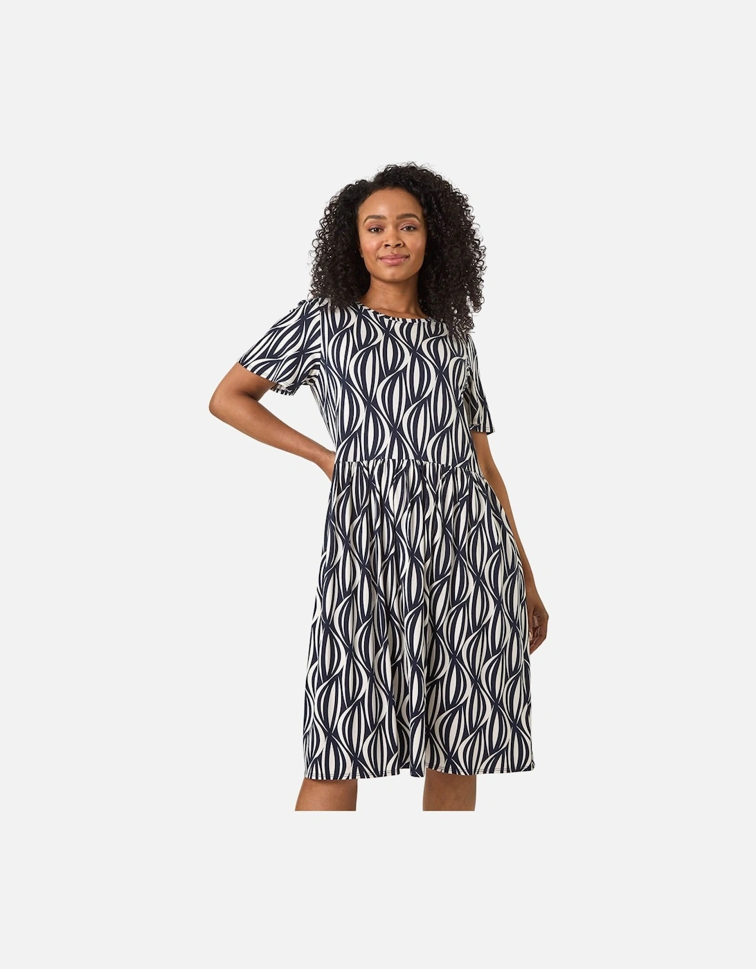 Petite Geometric Pocket Dress, 2 of 1