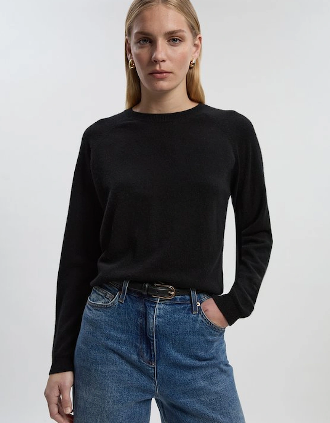 Cashmere Crew Neck Knitted Jumper