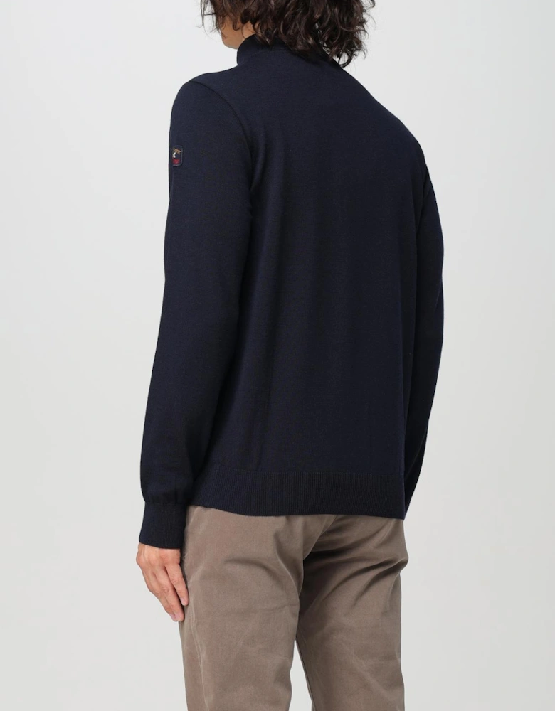HalfZip Knit Sweater Mock Neck