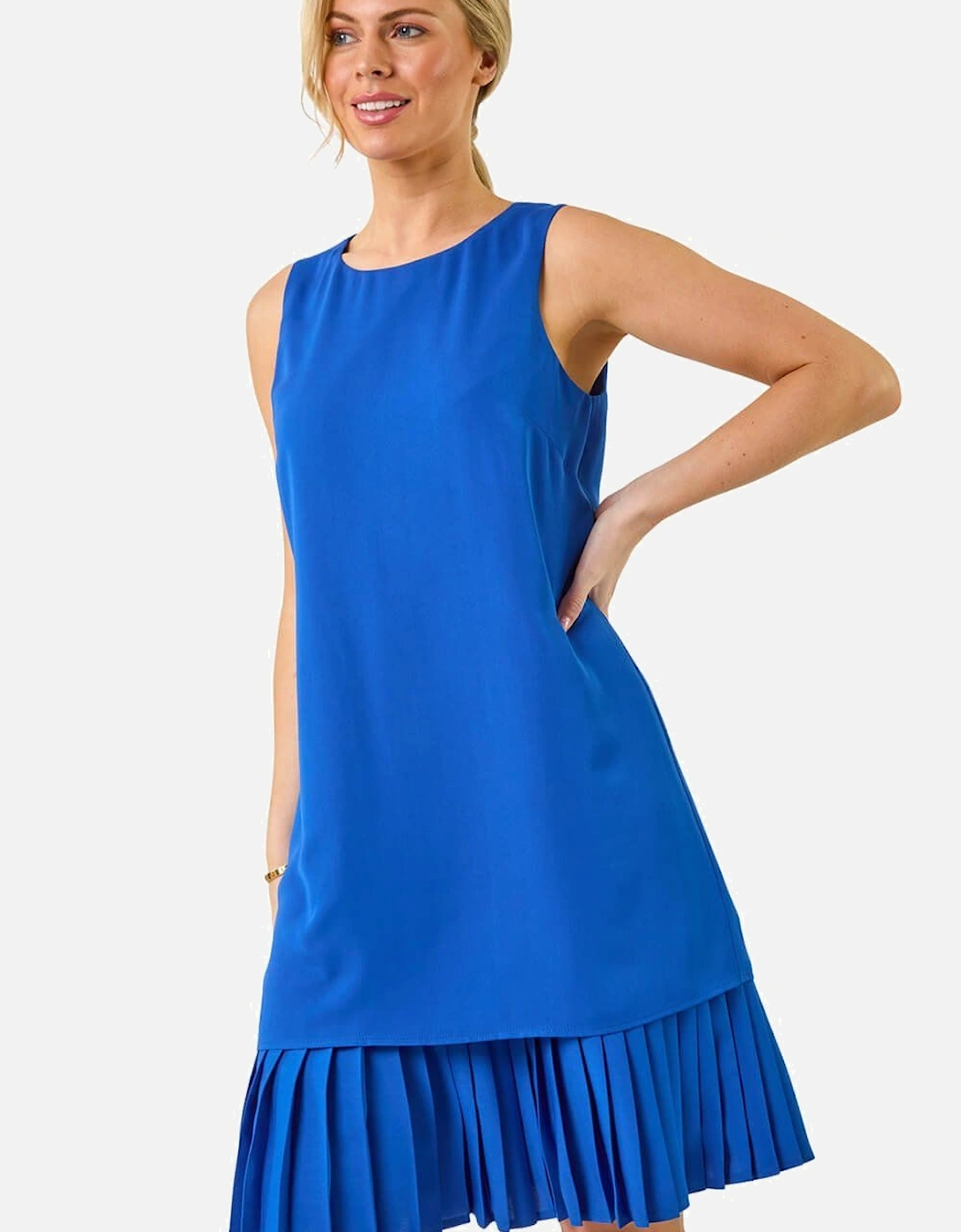 Petite Pleated Hem Shift Dress, 2 of 1