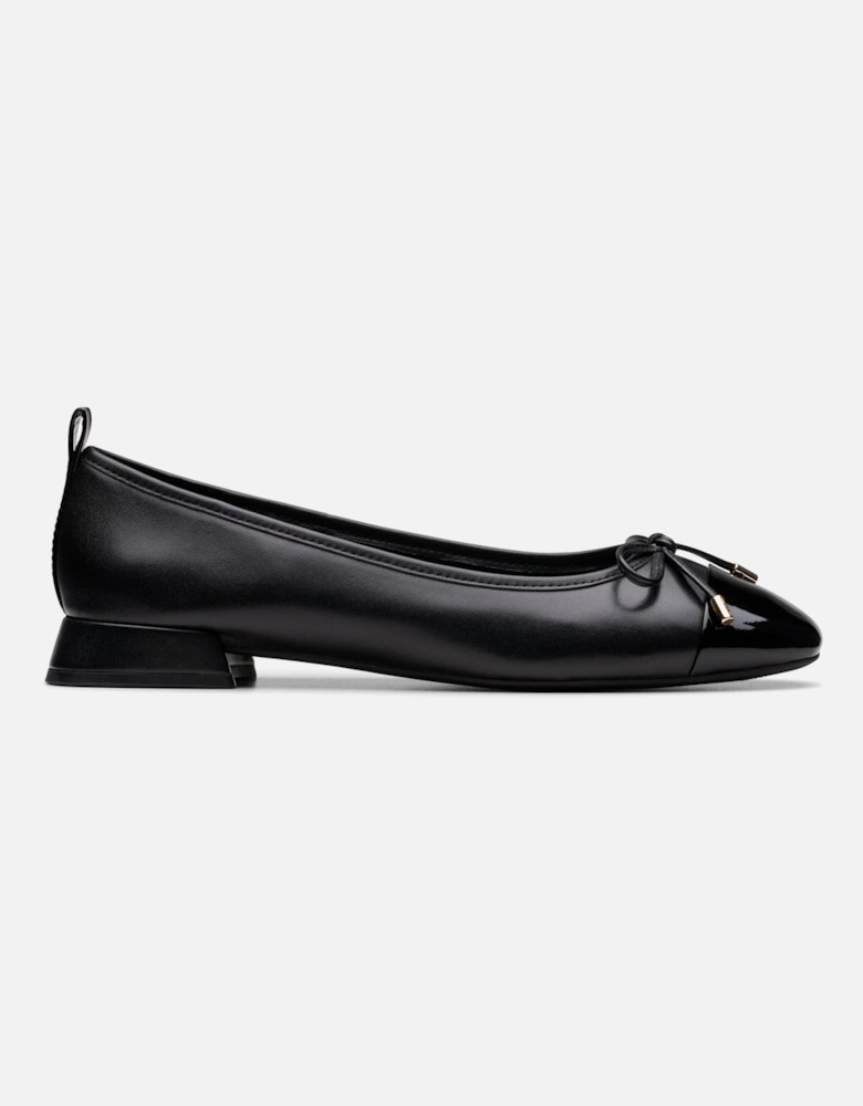 Ubree 15 Poppy Black Combination Leather Ballet Pumps