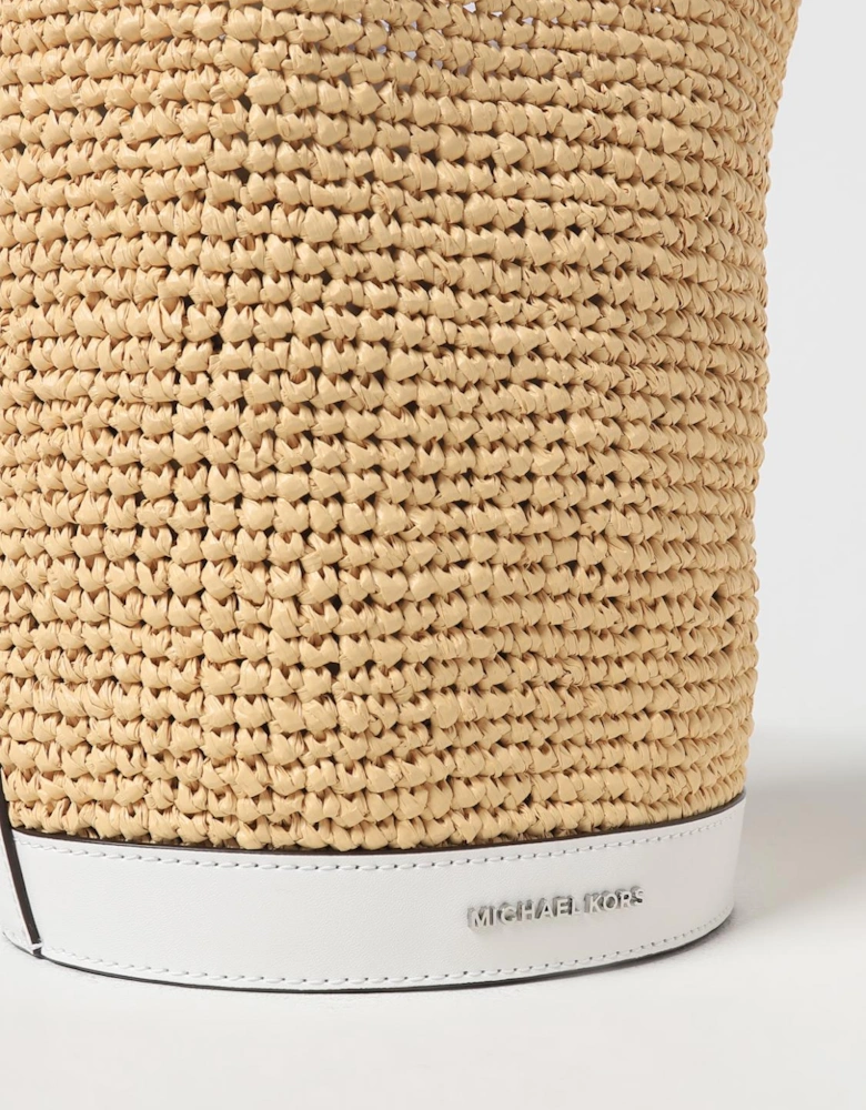 Jet Set Straw Bucket Bag