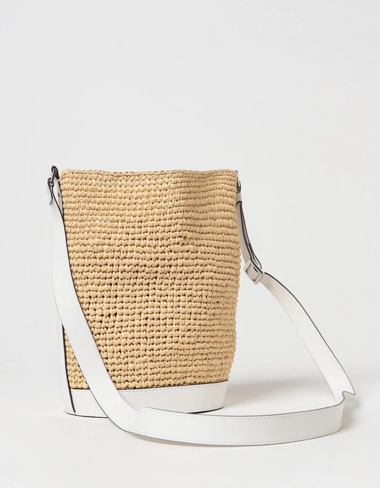 Jet Set Straw Bucket Bag