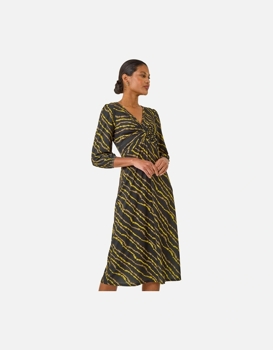 Abstract Twist Front Midi Dress, 2 of 1