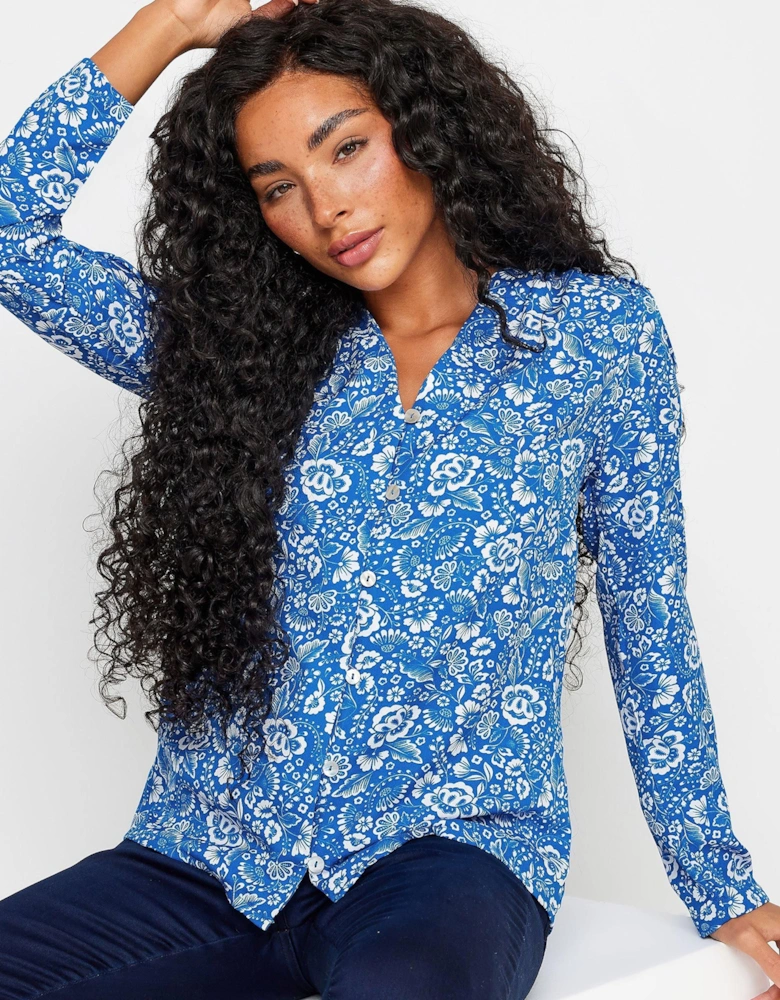 Petite Floral Print Blouse