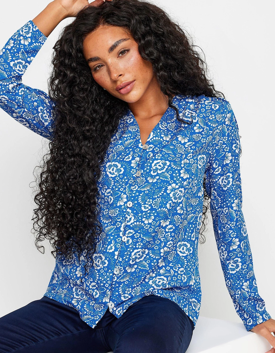 Petite Floral Print Blouse, 2 of 1