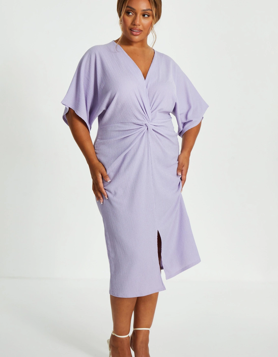 Curve Knot Front Midi Dress, 2 of 1