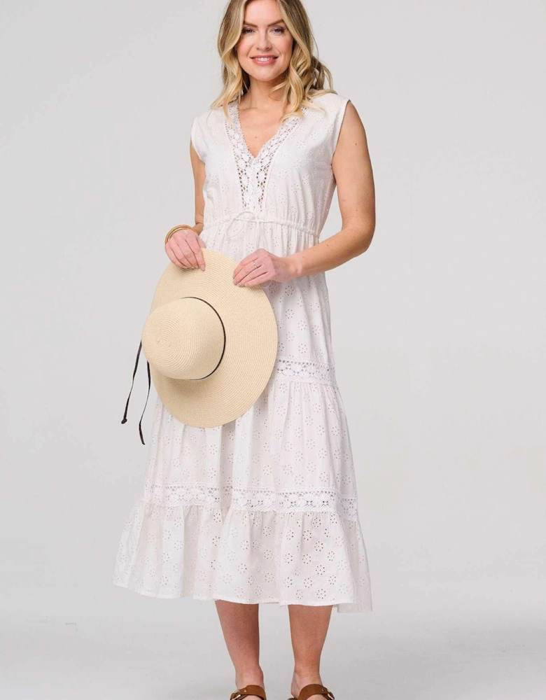 Broderie Anglaise Tiered Dress
