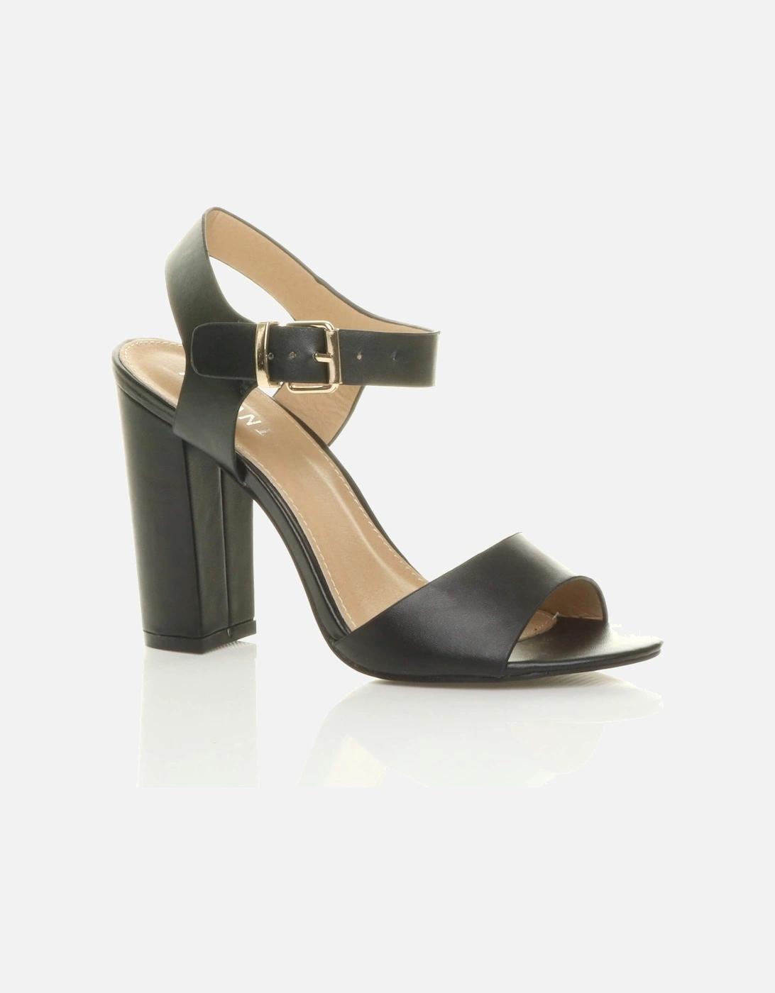 High Block Heel Ankle Strap Sandals  Strappy Heels, 2 of 1