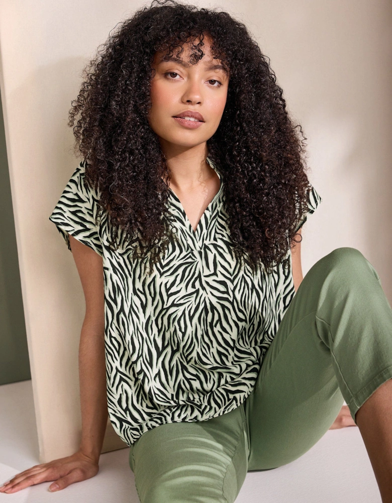 Animal Print Blouse