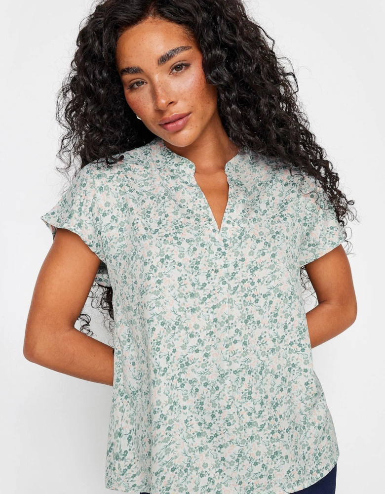 Petite Floral Print Blouse