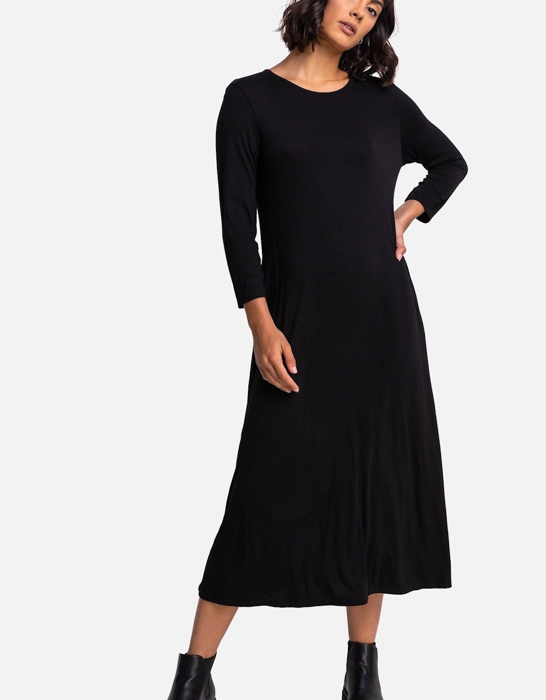 Stretch Pocket Detail Midi Dress, 2 of 1