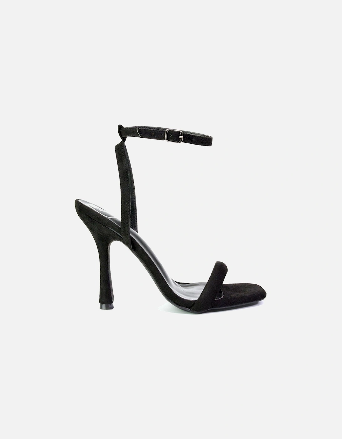 'Greta' Strappy Square Toe Barely There Stiletto High Heels, 2 of 1