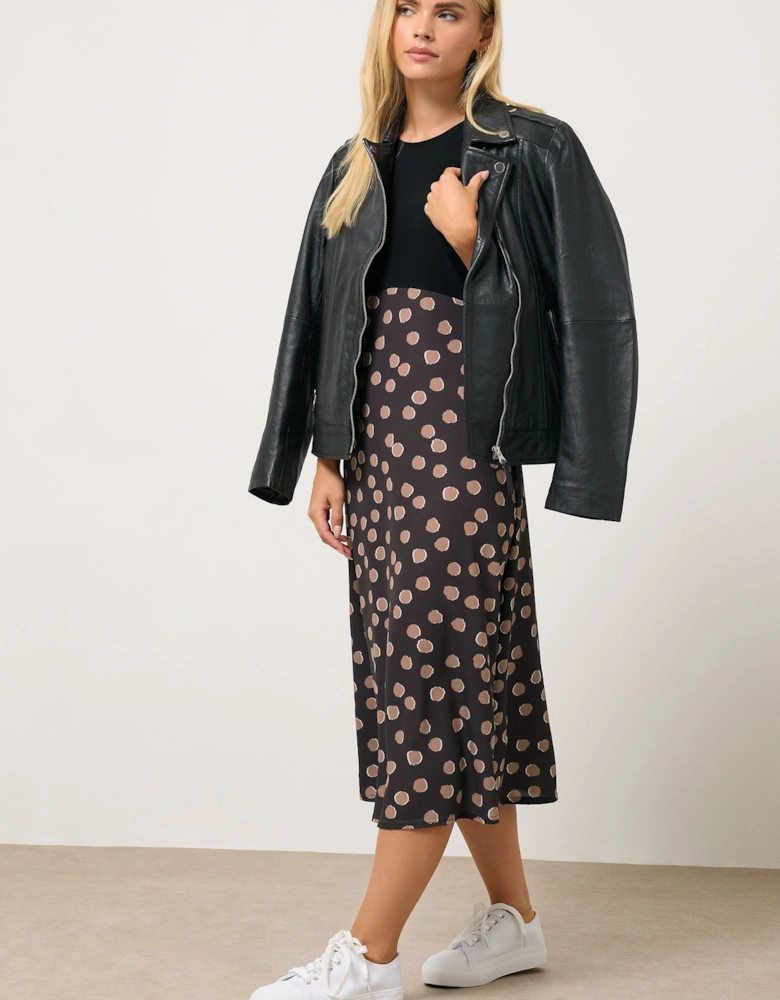 Petite 2 In 1 Spot Maxi Dress