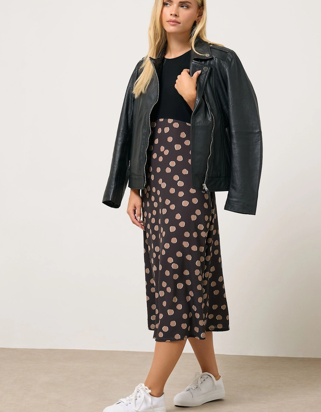 Petite 2 In 1 Spot Maxi Dress, 2 of 1