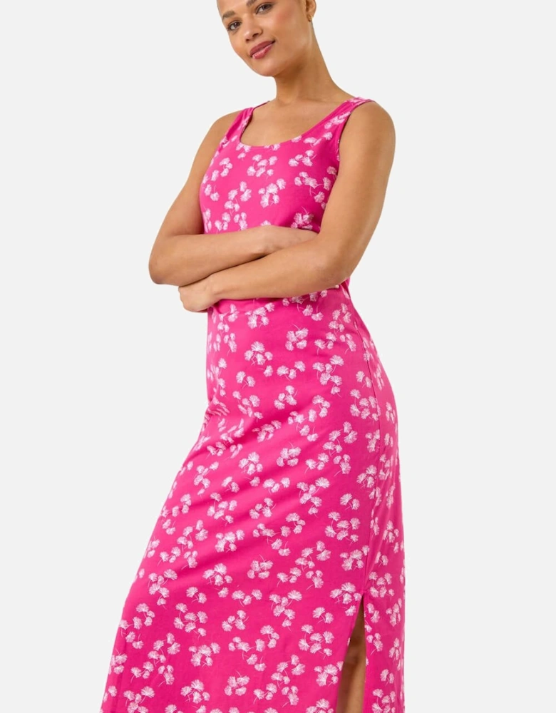 Dandelion Print Midi Dress