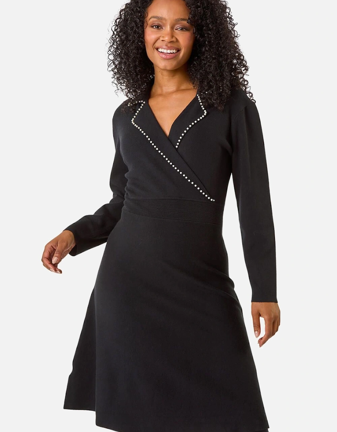 Petite Embellished Knit Dress, 2 of 1