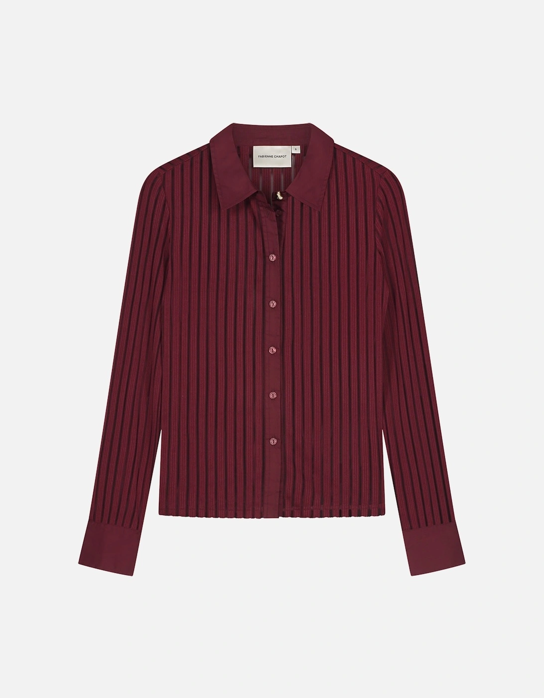 Georgia blouse in deep burgundy, 3 of 2