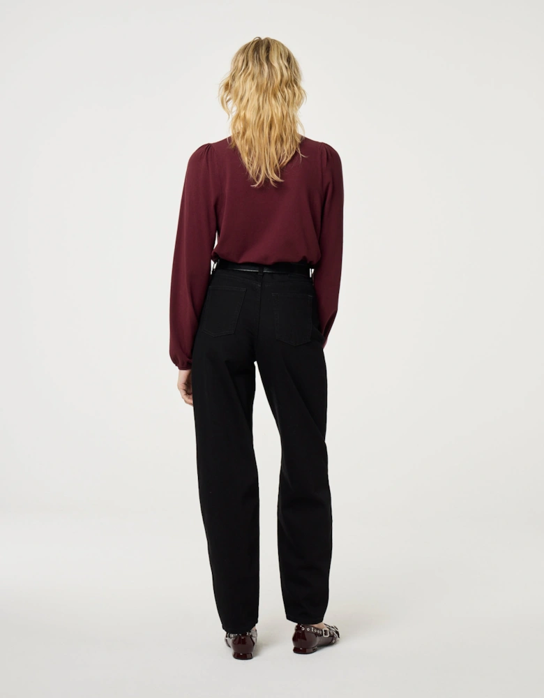 Molly pullover in deep burgundy