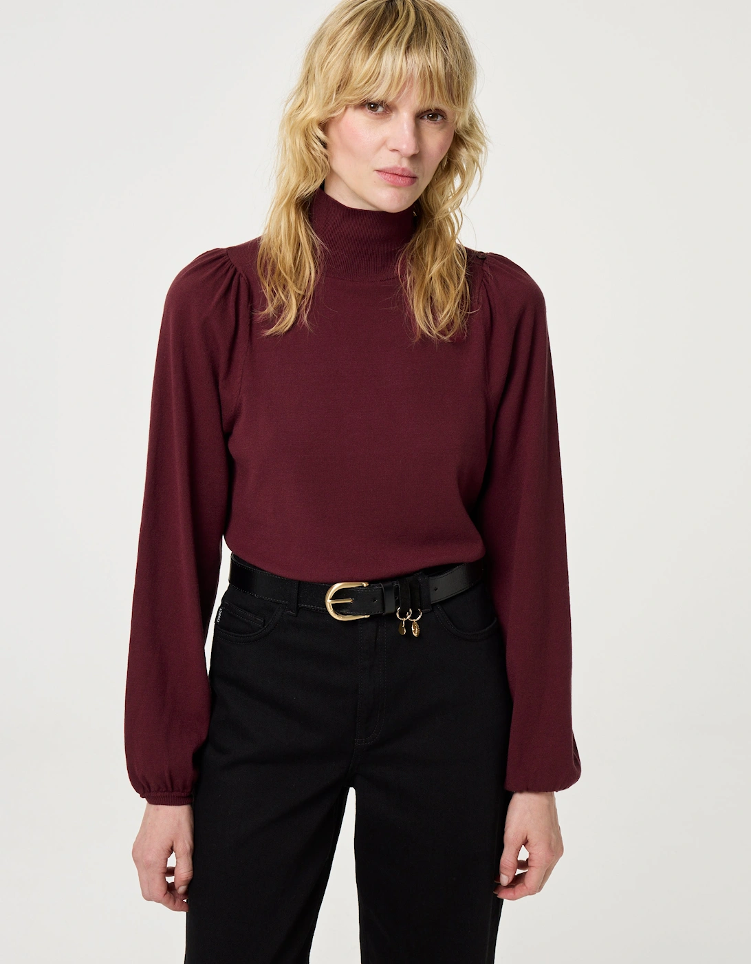 Molly pullover in deep burgundy, 4 of 3