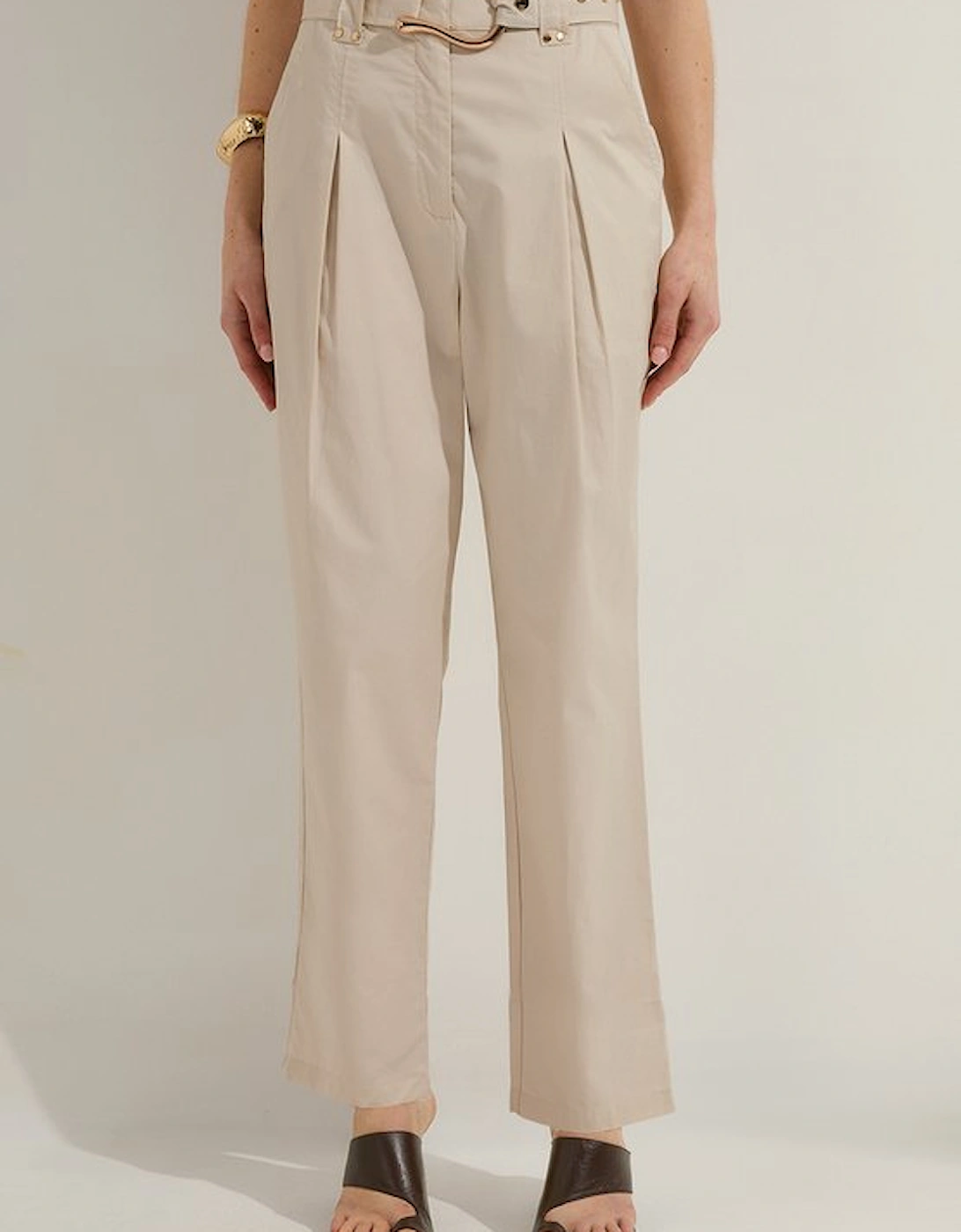 Cotton Sateen Woven Trouser