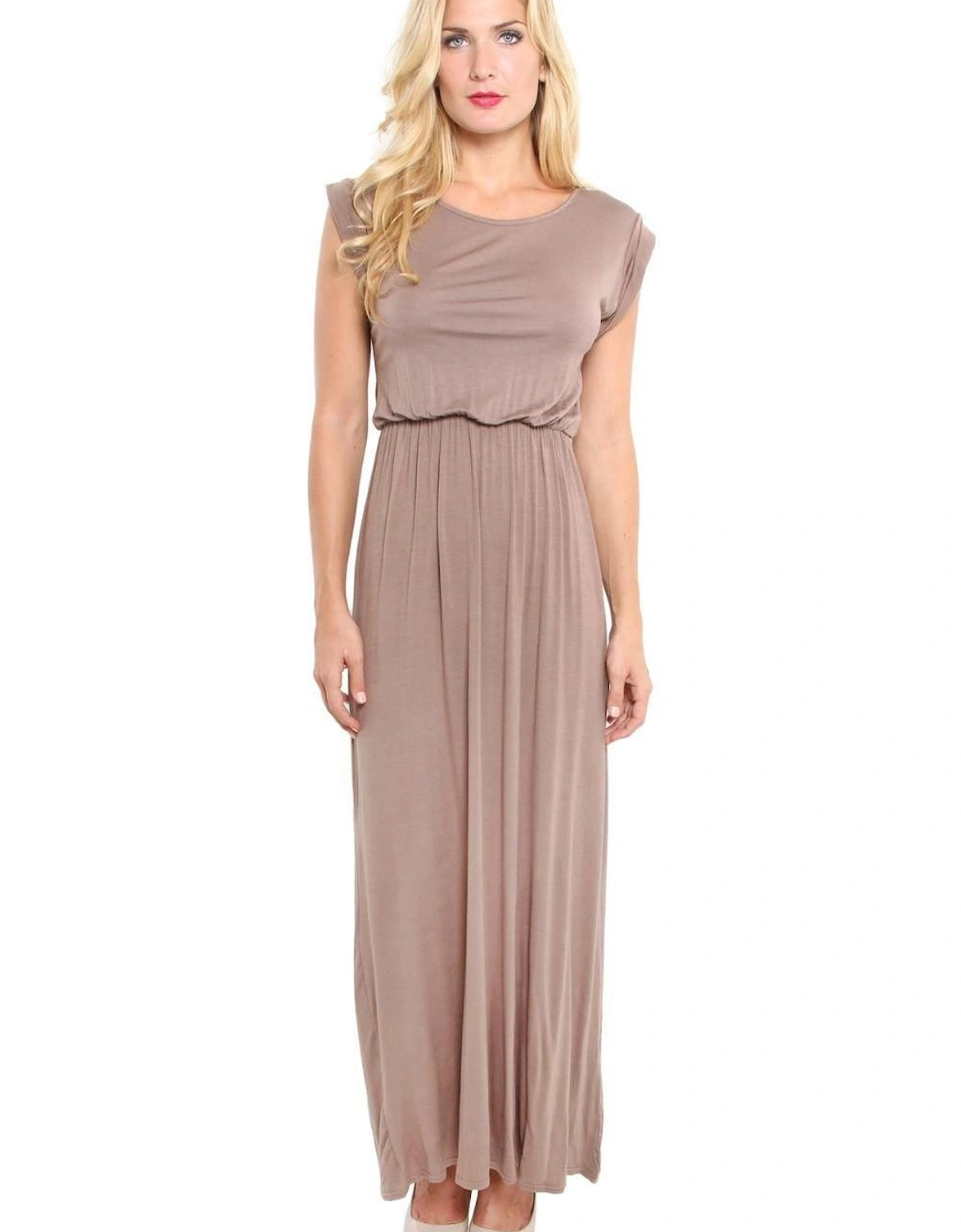 Turn Up Sleeve Jersey Maxi Dress, 2 of 1