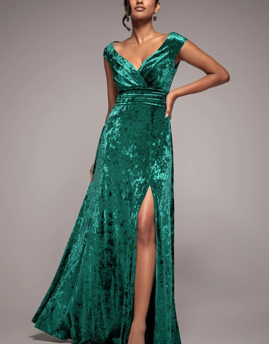Ice Velvet Bardot Wrap Maxi, 2 of 1