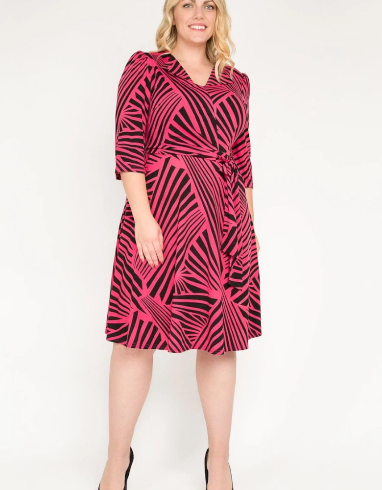 Revere Collar Midi Dress