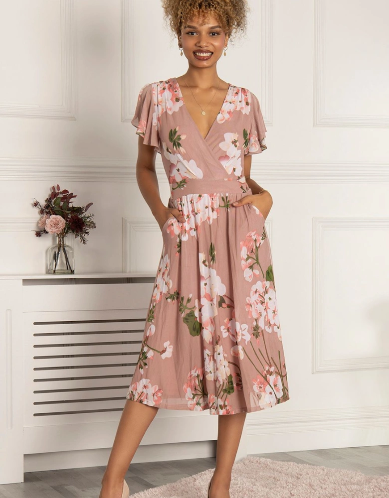 Chailee Floral Mesh Dress