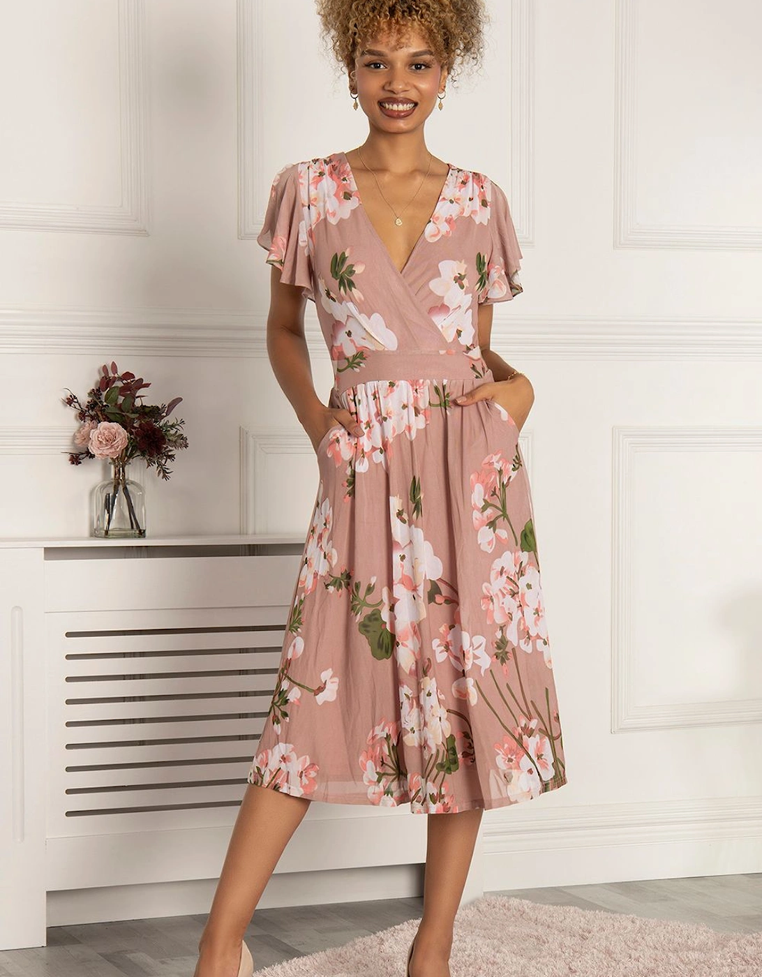 Chailee Floral Mesh Dress, 2 of 1
