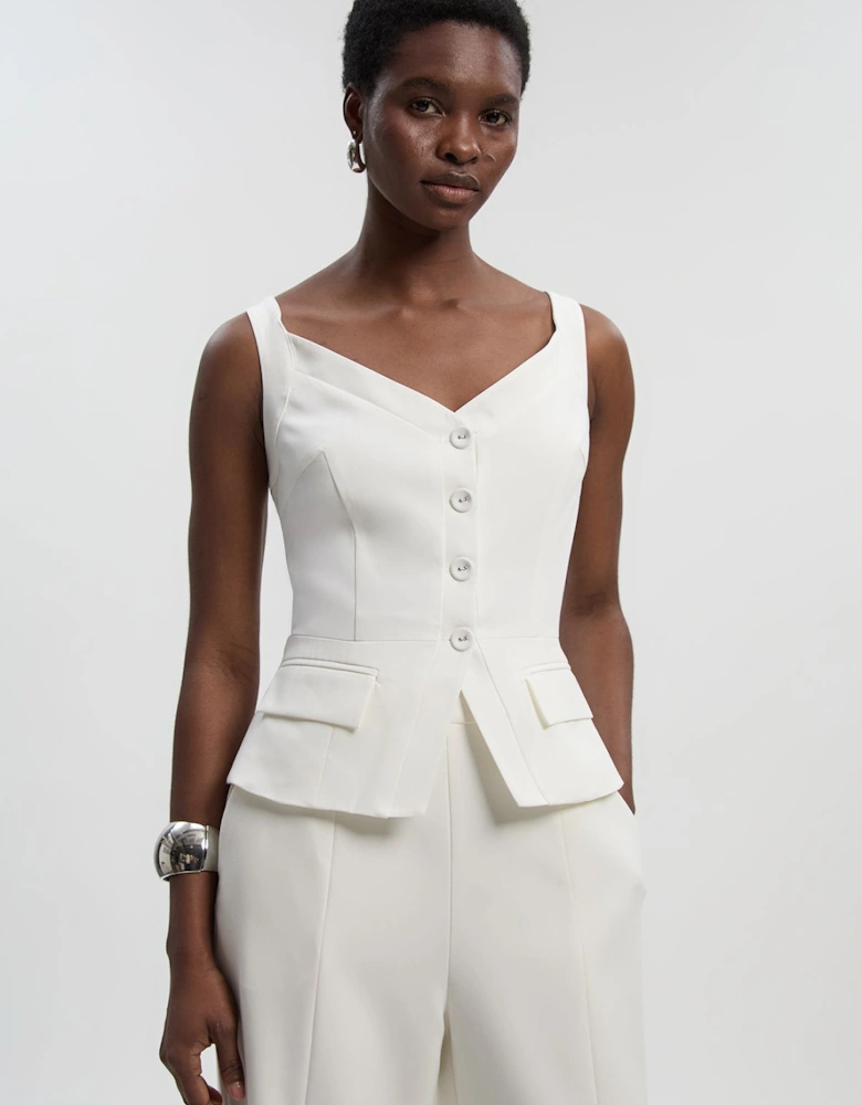 Tailored Tux Corset Top