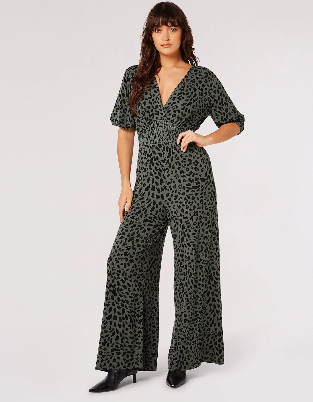 Cheetah Print Jersey Jumpsuit, 2 of 1