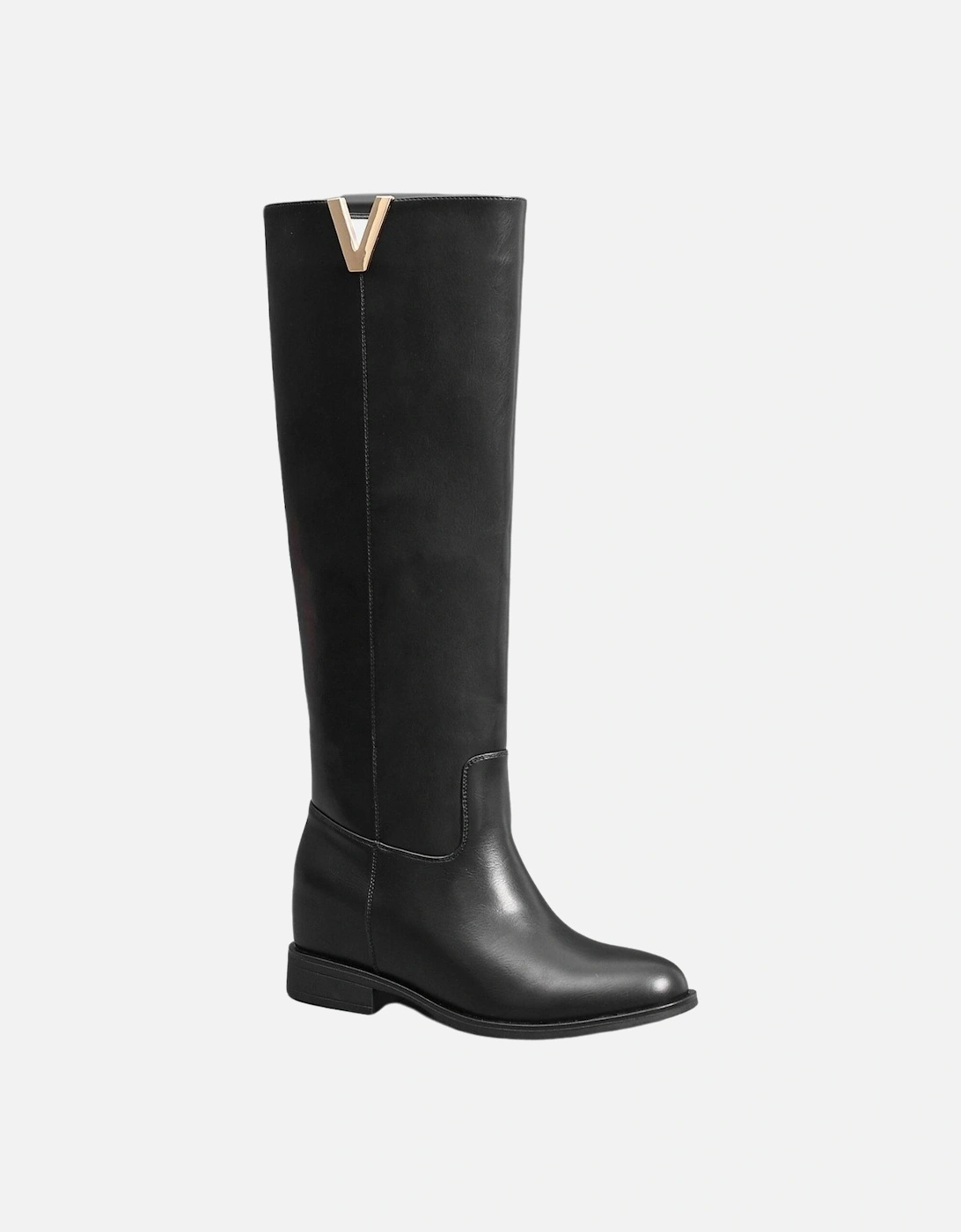 Glamorous Gold V Shape embellished High Knee Boots, 2 of 1