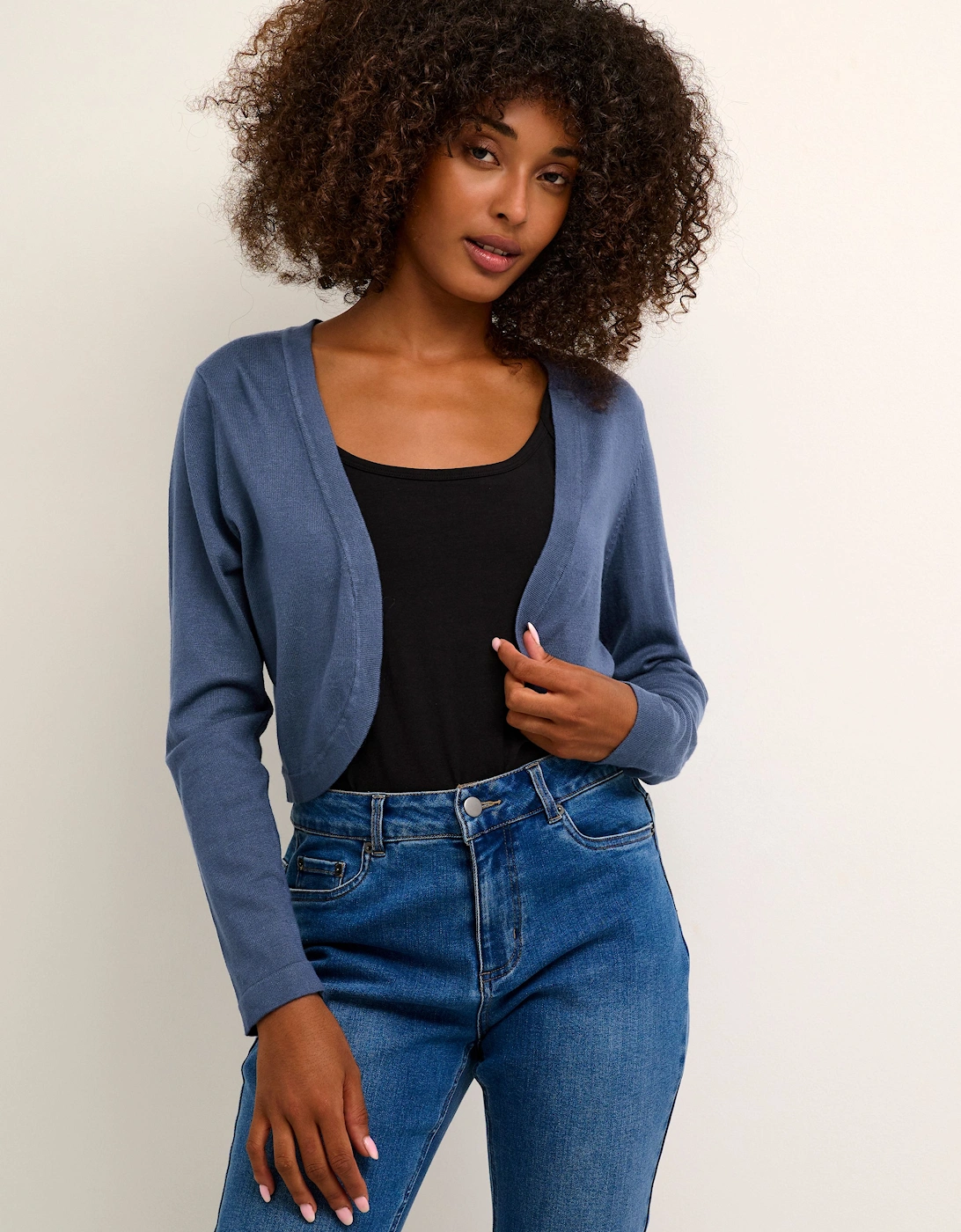 Astrid Long Sleeve Slim Fit Bolero Plain, 2 of 1