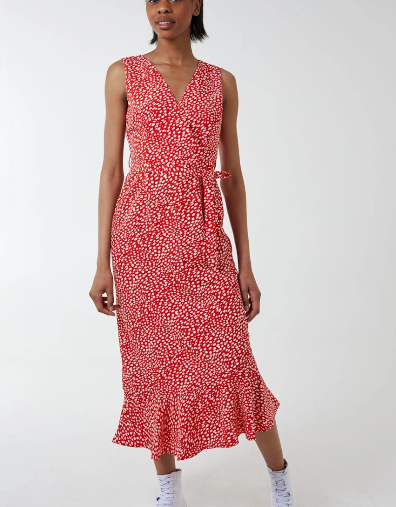 Asymmetric Hem Maxi Dress