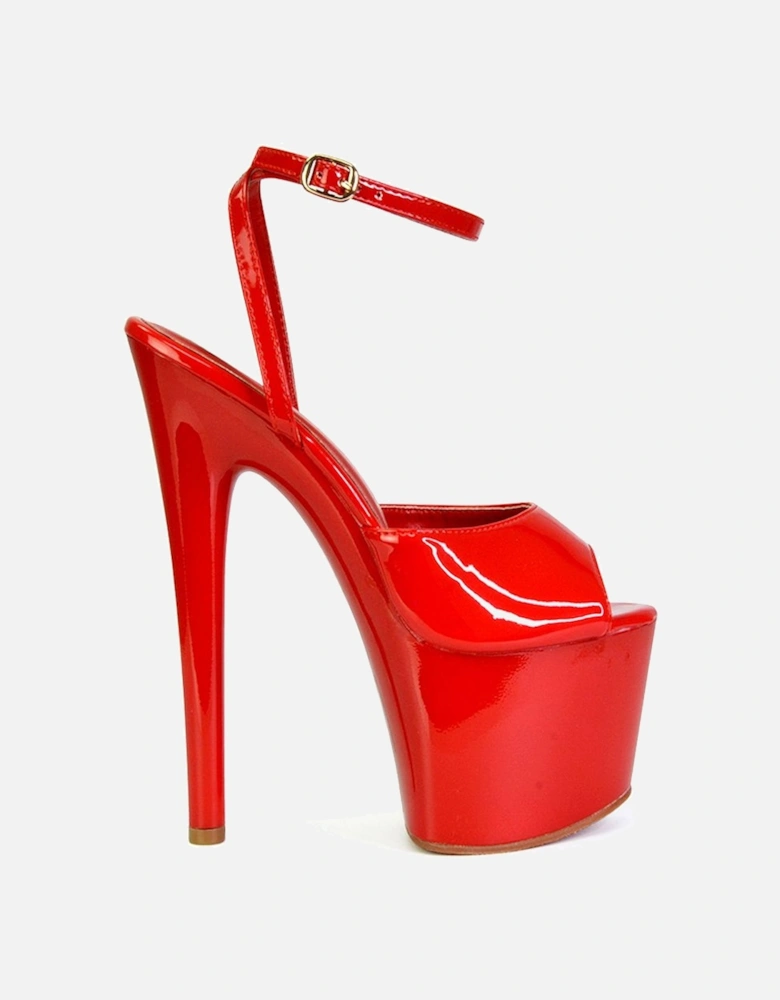 'Sunshine' Strappy Peep Toe Stiletto High Heel Platform Shoes