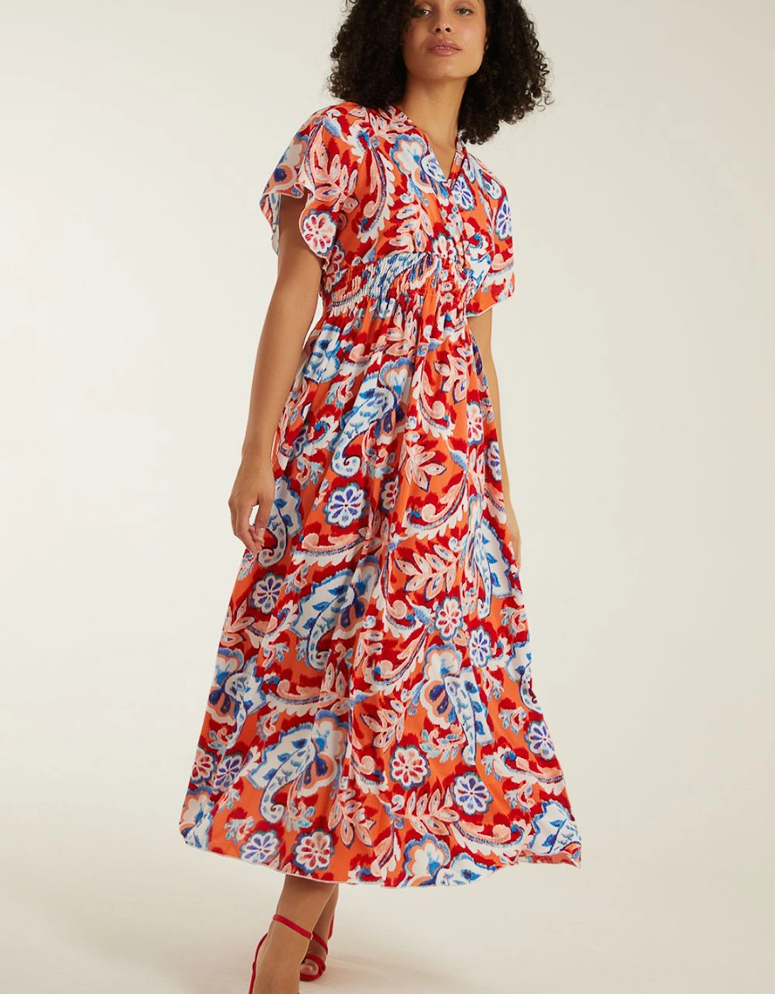 Oversized Paisley A Line Dress, 2 of 1