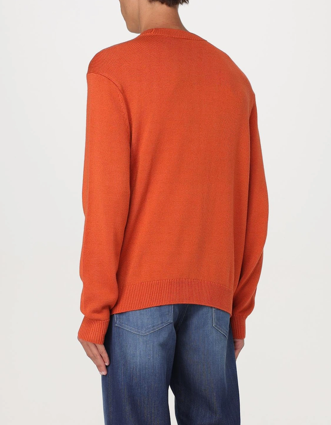 Ribbed Knit Crewneck Sweater