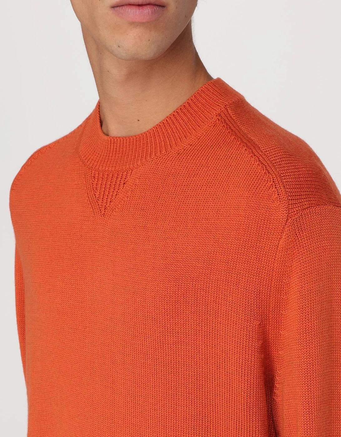 Ribbed Knit Crewneck Sweater
