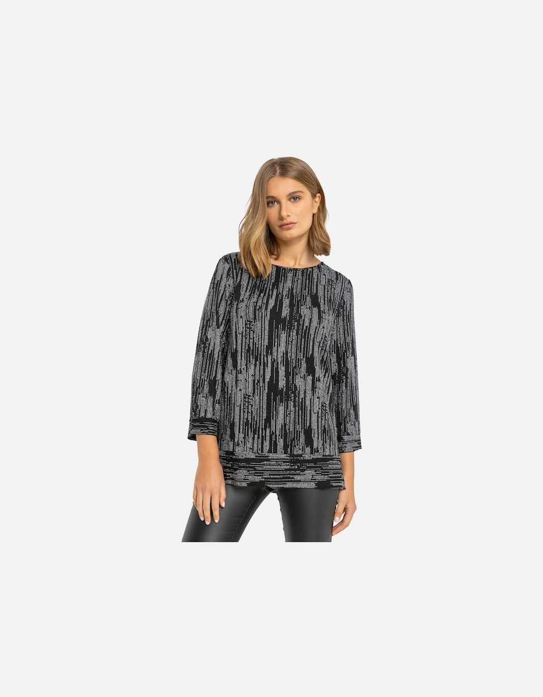 Shimmer Stripe Glitter Top, 2 of 1
