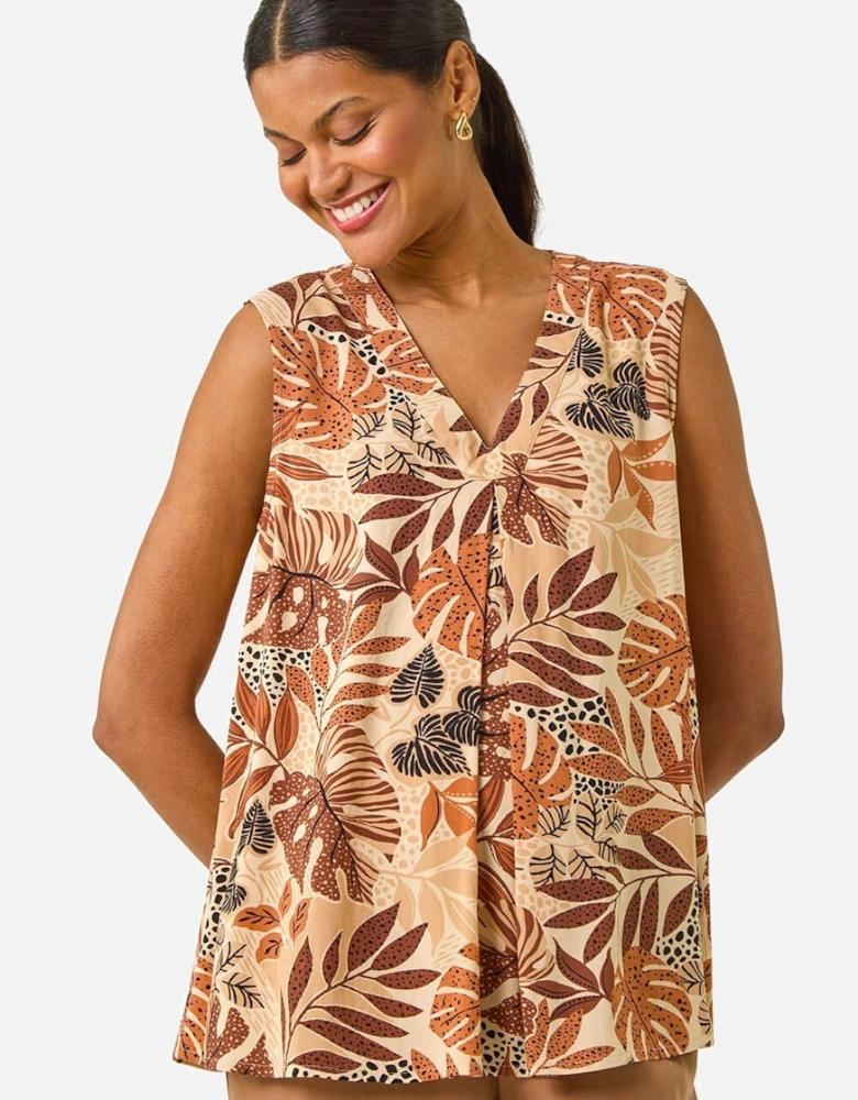 Leaf V-neck Vest Top