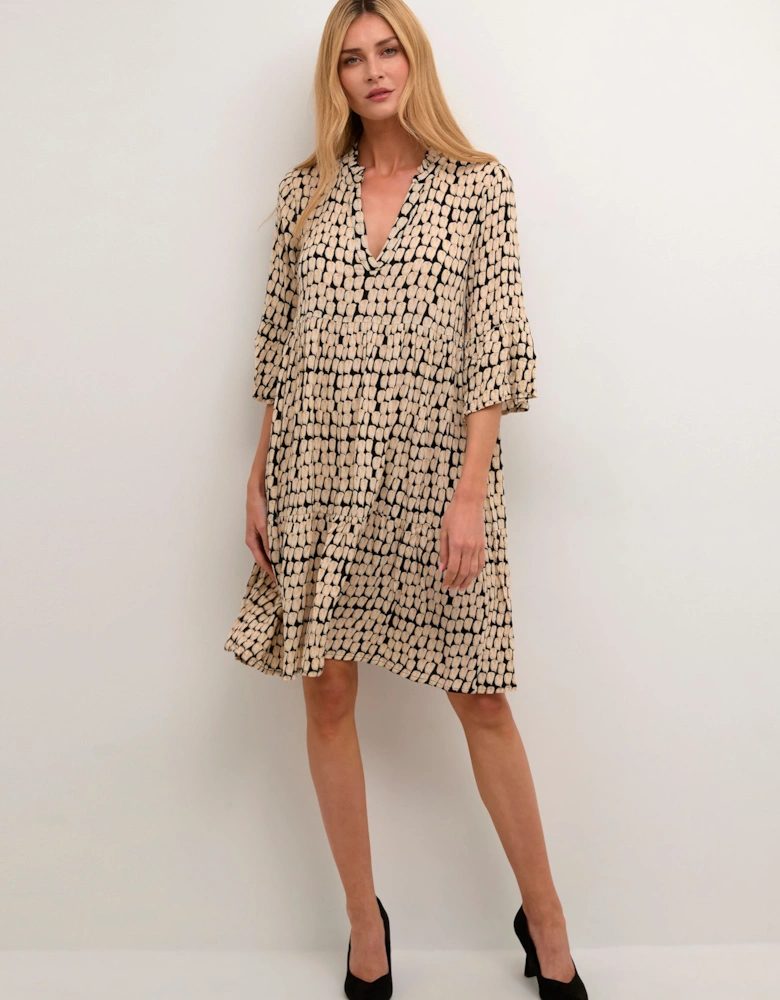 KAedita Amber 3/4 Sleeve Midi Dress