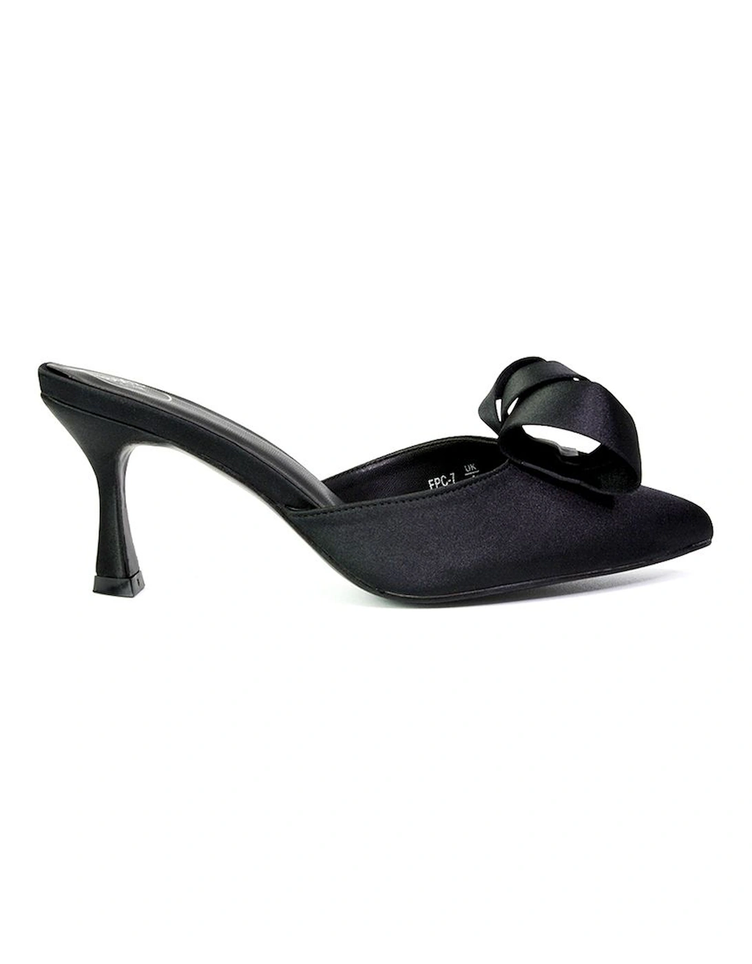 'Keri' Pointed Mid Stiletto Heel Court Shoe Mules, 2 of 1