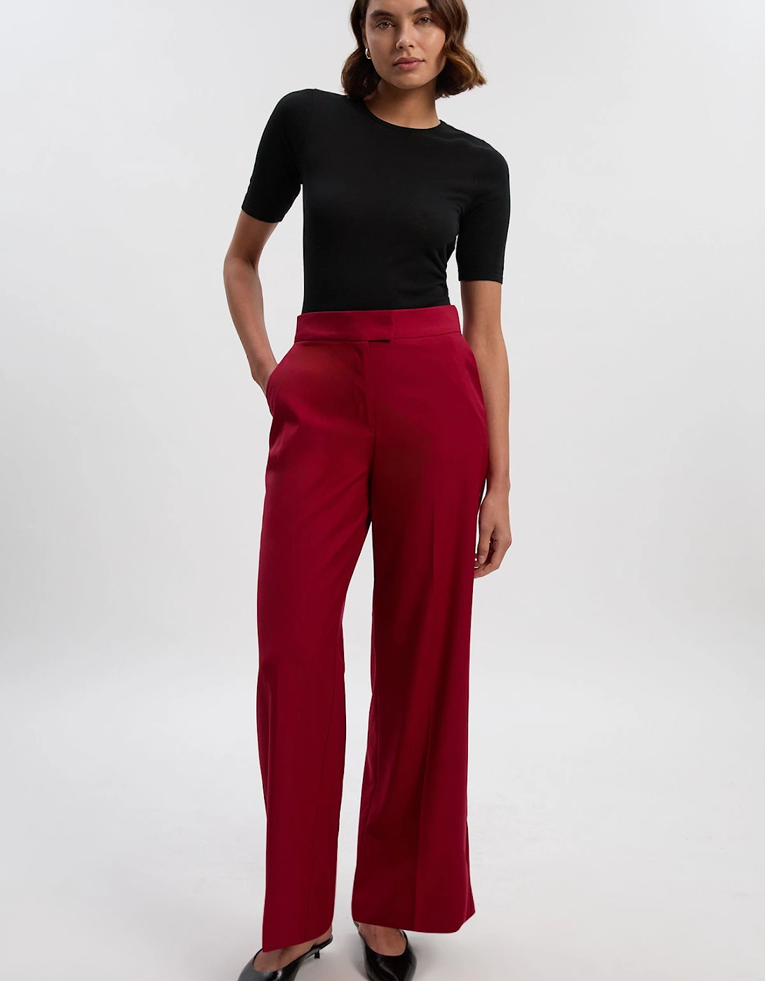 Polished Straight Leg Tailored Trouser, 2 of 1