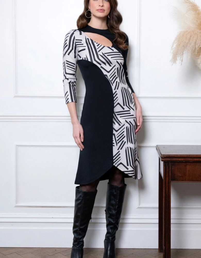 Asymmetric Keyhole Dress