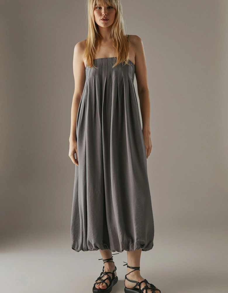 Strappy Seam Detail Bubble Midi Sundress