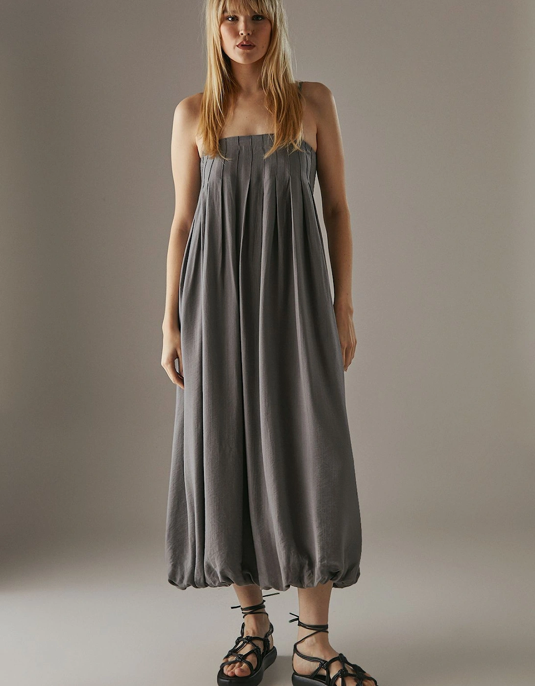 Strappy Seam Detail Bubble Midi Sundress, 2 of 1